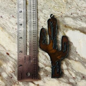 Metal cactus ornament